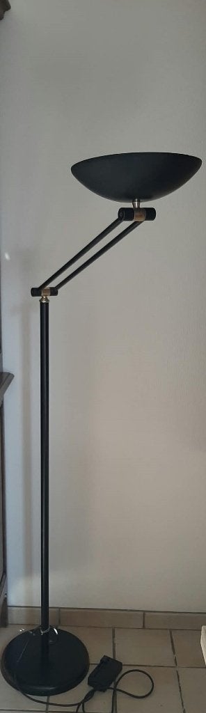 uplighter zwart, Huis en Inrichting, Ophalen, Zo goed als nieuw, Metaal, 100 tot 150 cm