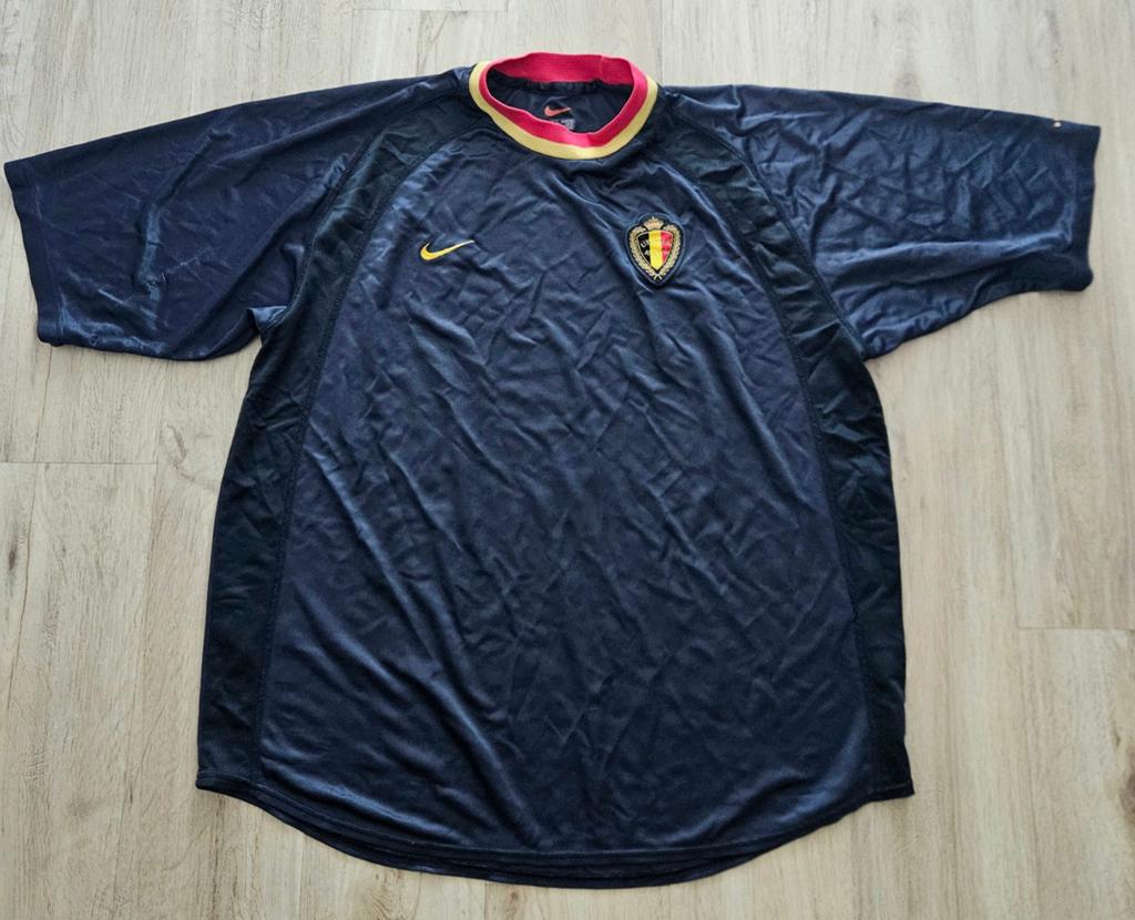 België vintage voetbalshirt Euro 2000, Ophalen of Verzenden, Gebruikt, Shirt