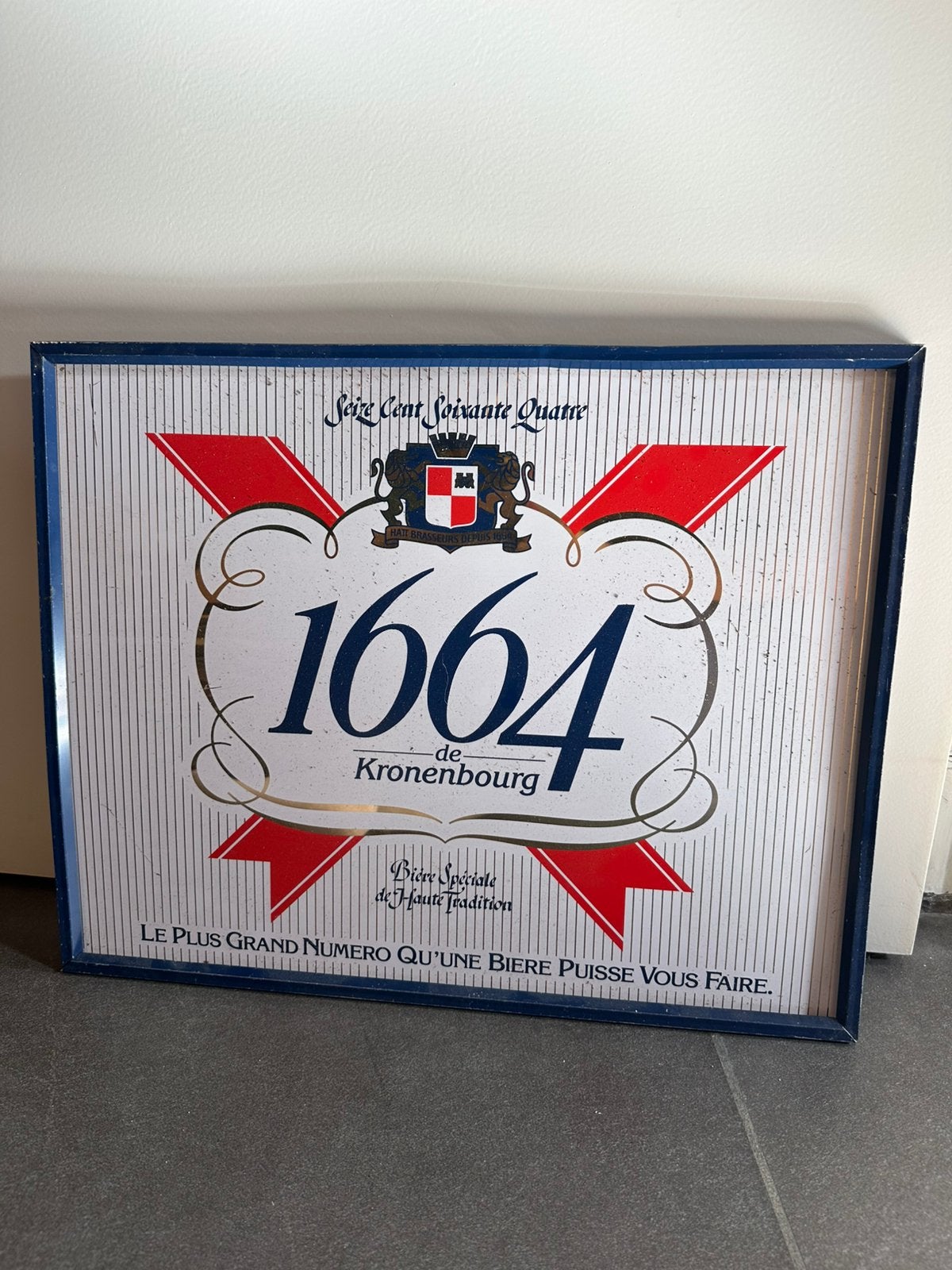 De kronenbourg reclamebord, Verzamelen, Ophalen of Verzenden, Zo goed als nieuw, Reclamebord