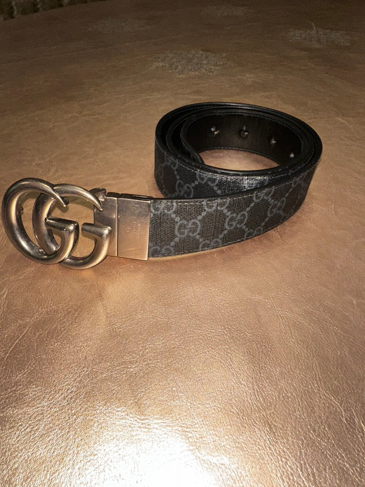 Gucci GG Marmont Reversible Belt, Cuir véritable, Enlèvement ou Envoi, Moins de 95 cm, Porté