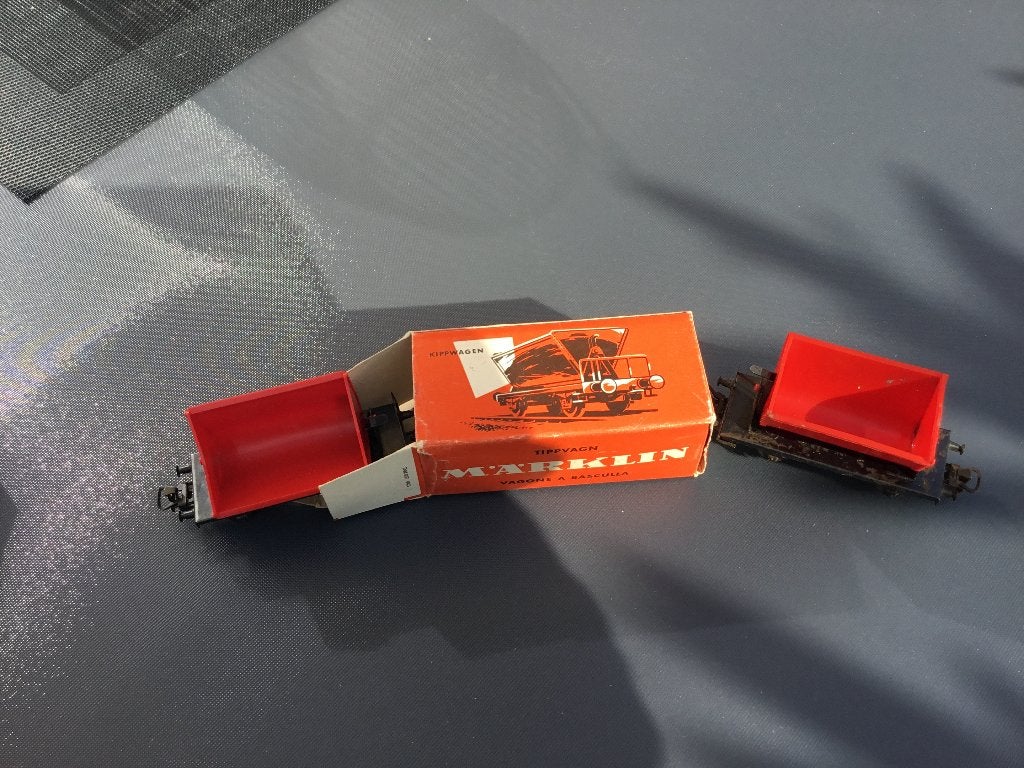 Camion à benne basculante Märklin 4513, lot de 2/1 en ovp, Enlèvement ou Envoi, Courant alternatif, Wagon, Utilisé