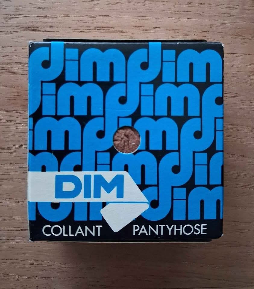 Vintage DIM panty nieuw – Maat SUPER (IV) – 20 Denier, Maat 48/52 (XL), Bruin, Nieuw, Dim