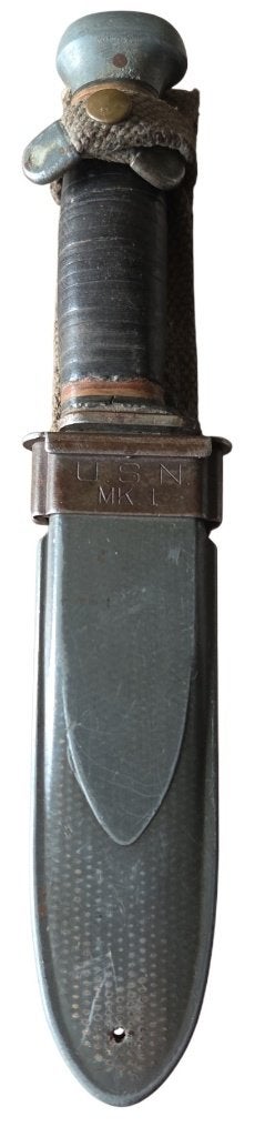 USN.ww2 MK1 mes in gebruikte staat, Verzamelen, Militaria | Tweede Wereldoorlog, Ophalen of Verzenden