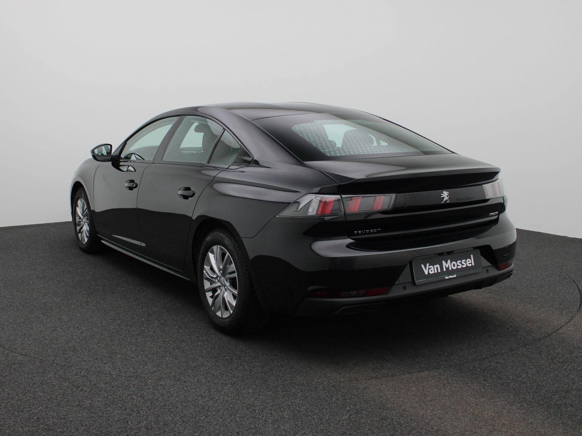 Peugeot 508 1.2 PureTech 130 S&S EAT8 Active Pack | Camera |, Auto's, Stof, Gebruikt, Zwart, Automatische klimaatregeling