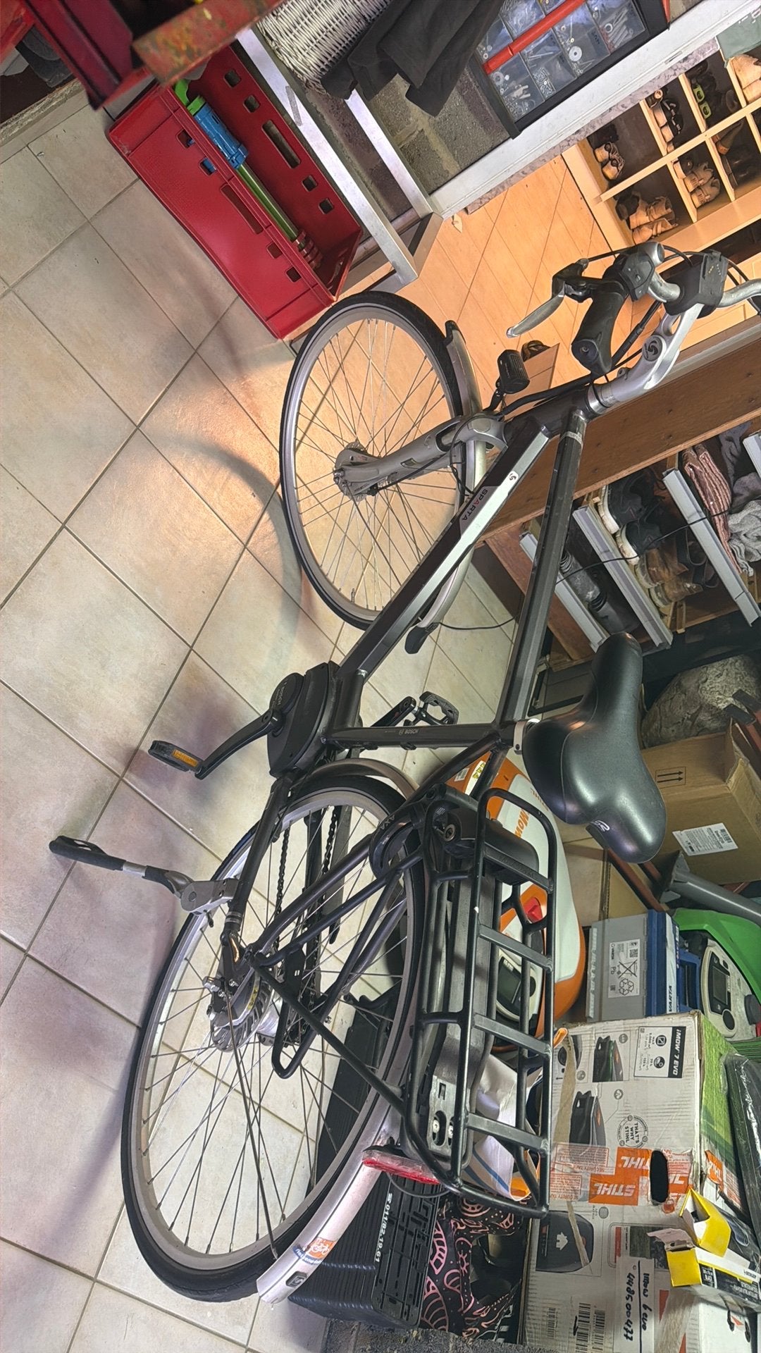 Sparta elektrische herenfiets middenmotor bosch!, Ophalen, Zo goed als nieuw