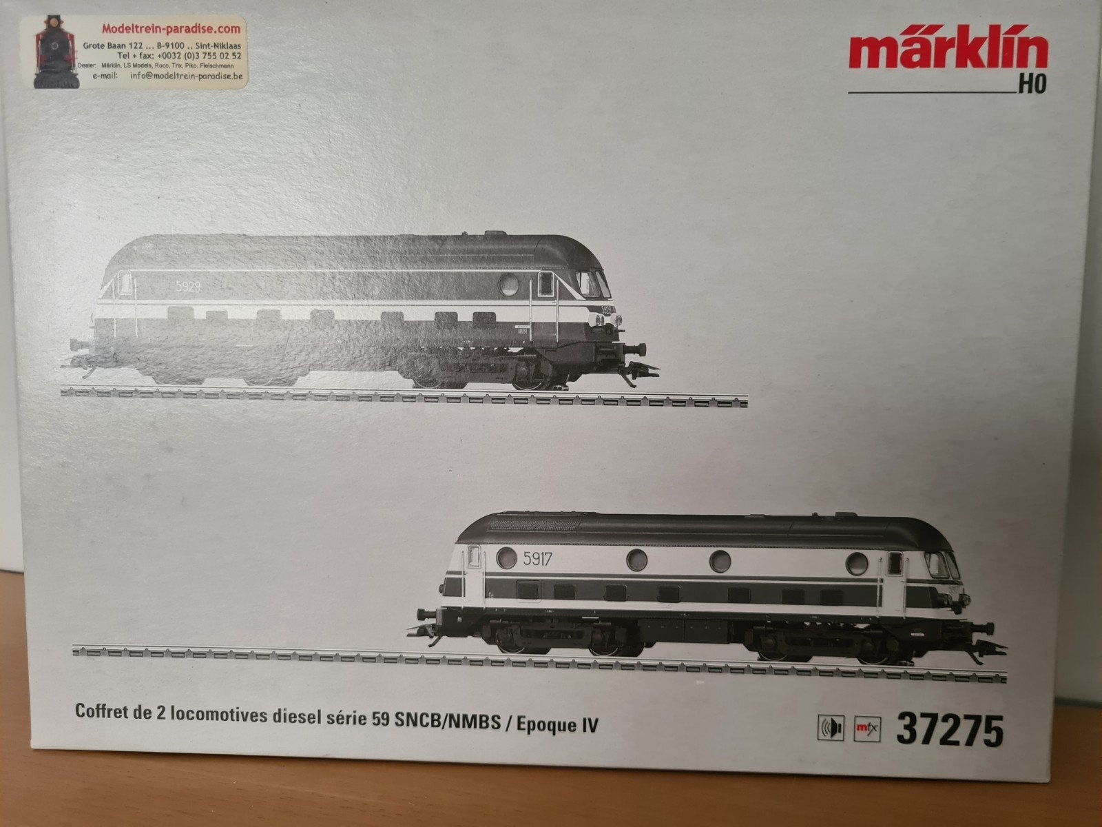 Märklin 37275 NMBS SNCB série 59 double set Mfx, Hobby & Loisirs créatifs, Trains miniatures | HO, Utilisé, Locomotive, Märklin