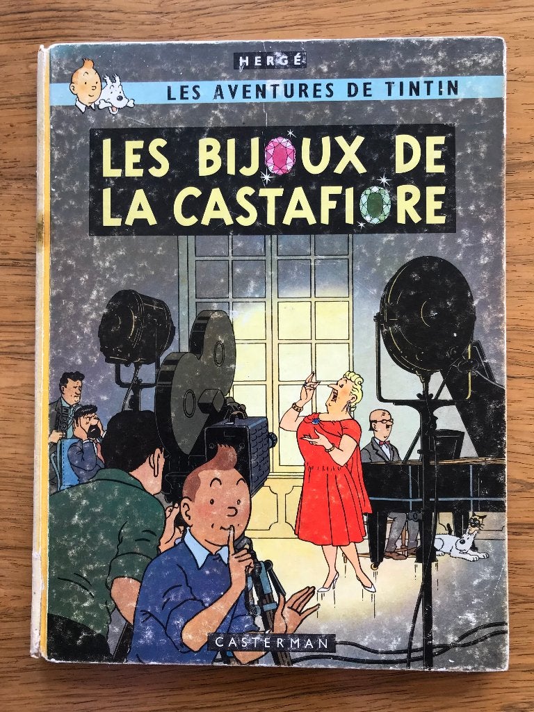 Tintin (Historique) Les bijoux de la Castafiore Originale 63, Livres, Enlèvement ou Envoi, Une BD, Utilisé, HERGE