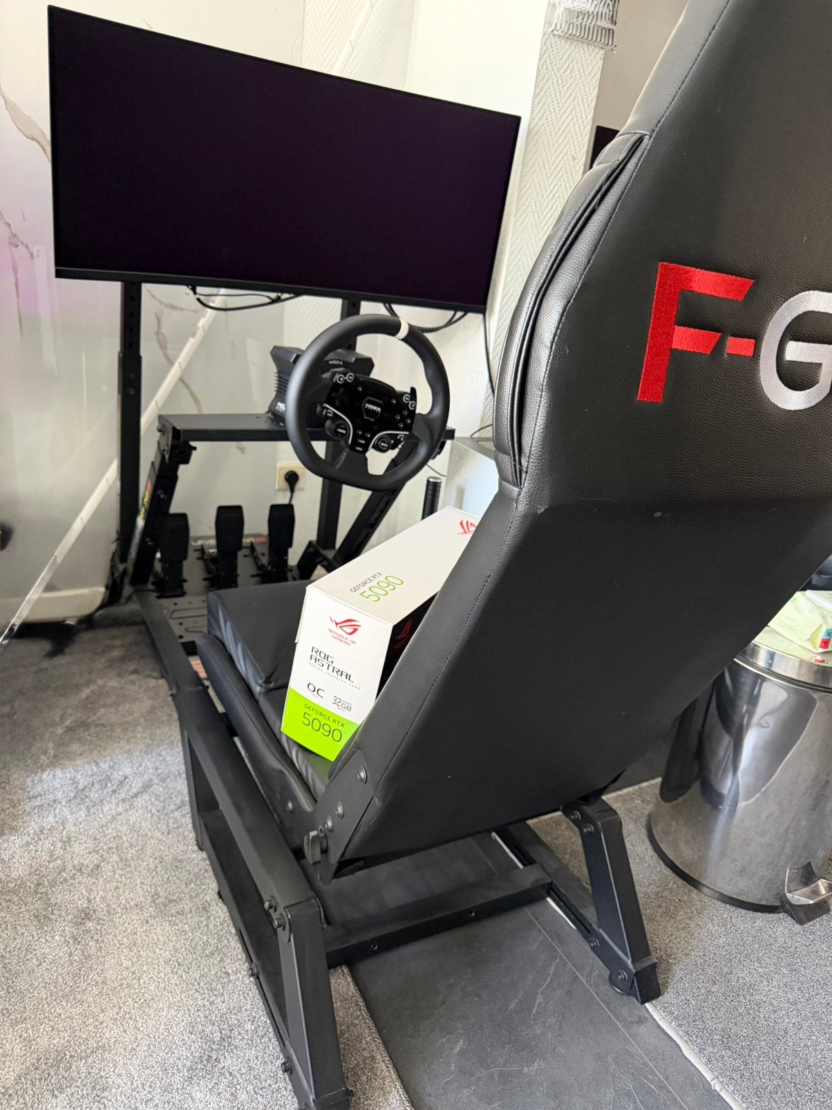 Racing sim setup moza next level racing, Siège de course, Comme neuf, Enlèvement, PC