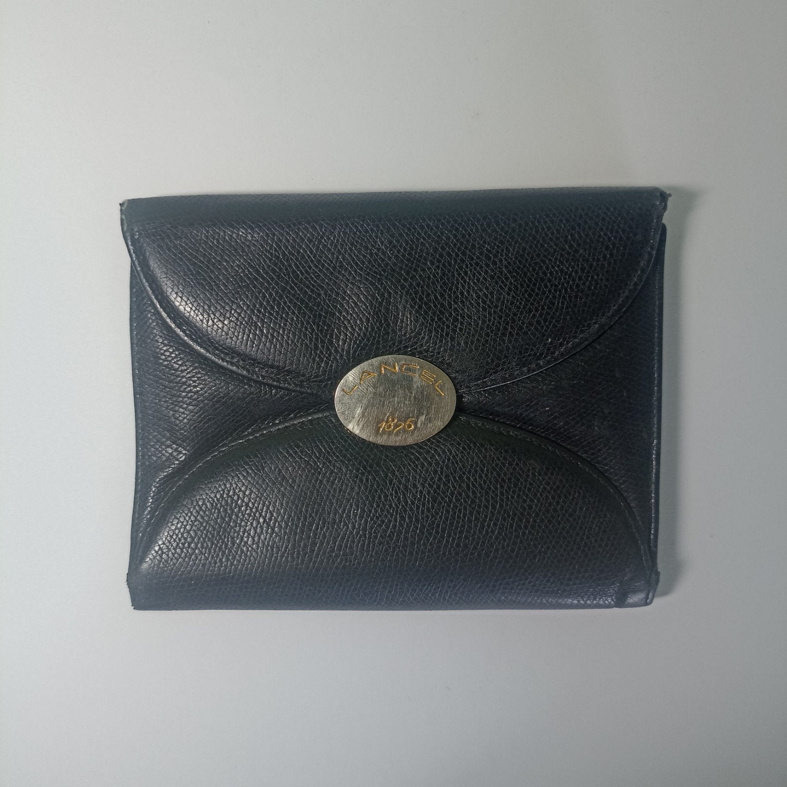 Prachtige vintage Lancel 'compagnon' portemonnee – Zwart gen, Ophalen of Verzenden, Zwart