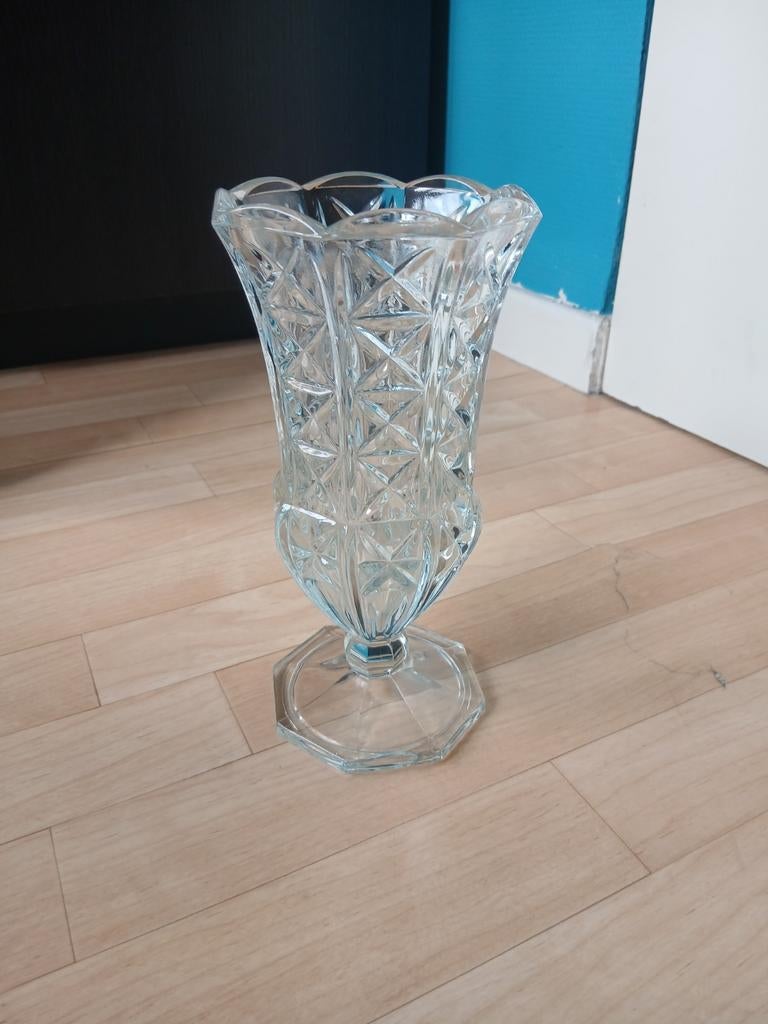 Kristallen vaas, Ophalen of Verzenden, Zo goed als nieuw, Glas