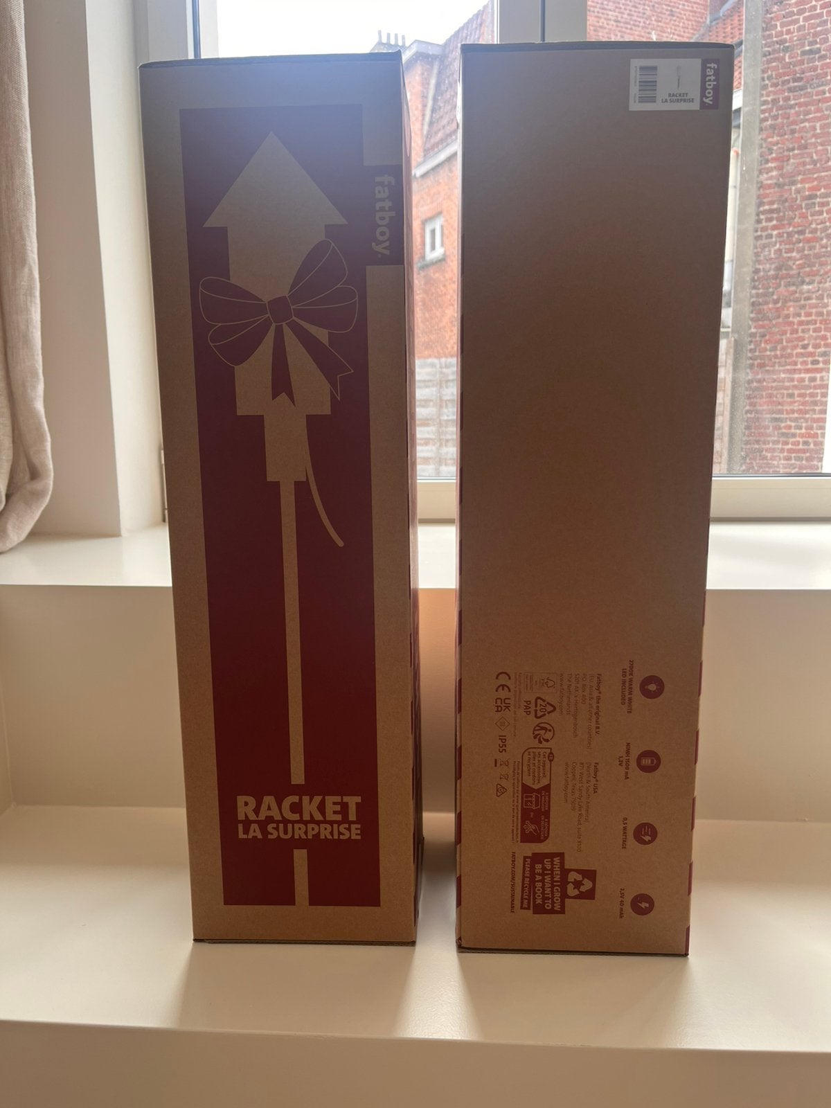 Fatboy Racket La Surprise 2x, Tuin en Terras, Zonne-energie, Minder dan 50 watt, Staande lamp, Ophalen of Verzenden