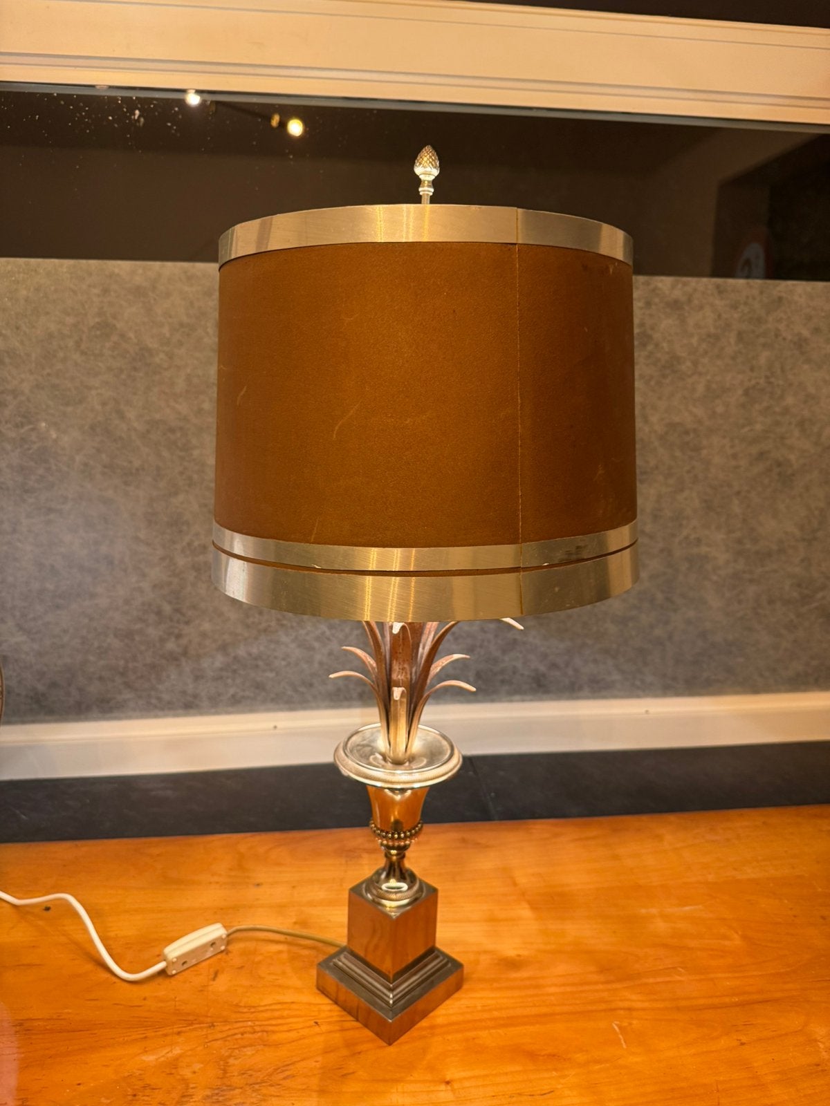 PALMIER-TAFELLAMP IN HOLLYWOOD REGENCY-STIJL VAN BOULANGER, Ophalen, Zo goed als nieuw
