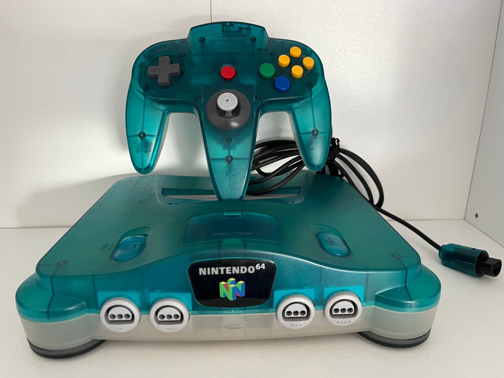 Console Nintendo 64 bleue transparente, Enlèvement, Comme neuf