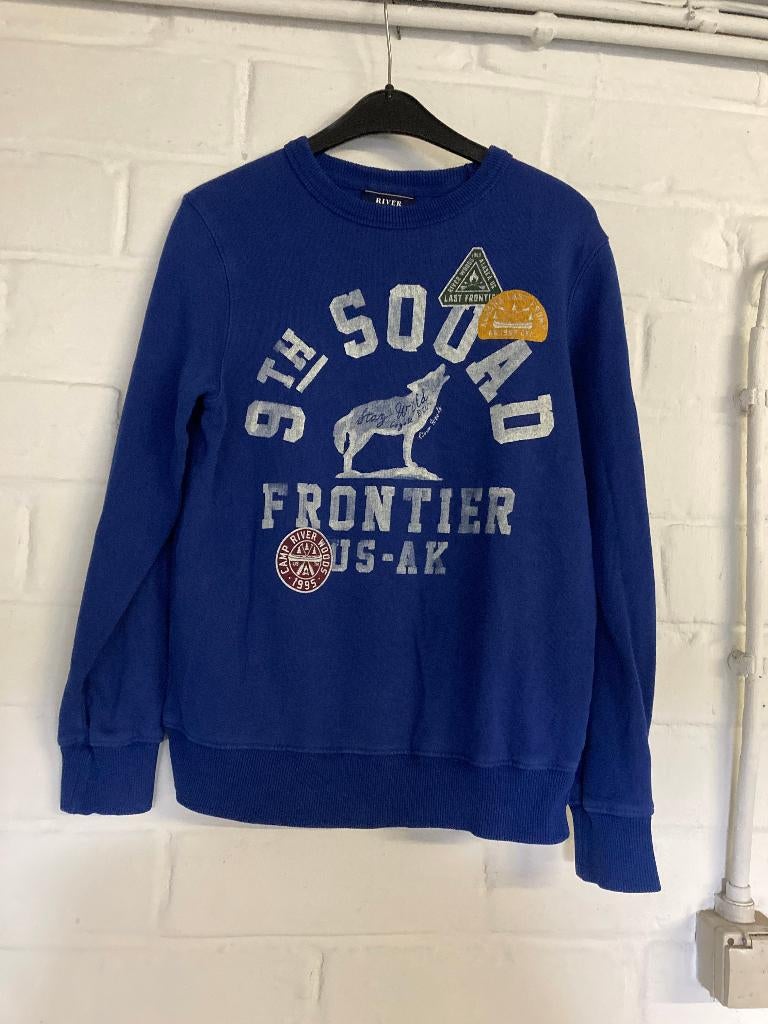 Blauwe trui, River Woods, 152, 12 jaar, Garçon, River Woods, Enlèvement ou Envoi, Pull ou Veste