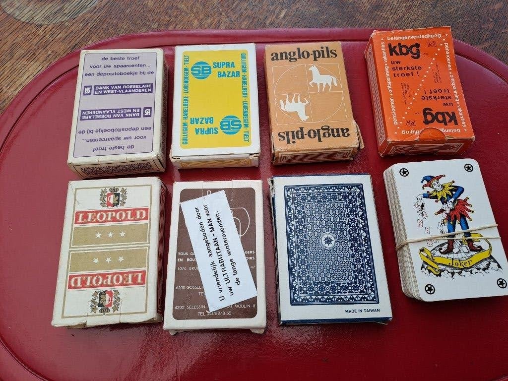lot oude speelkaarten, Ophalen, Gebruikt, Speelkaart(en)