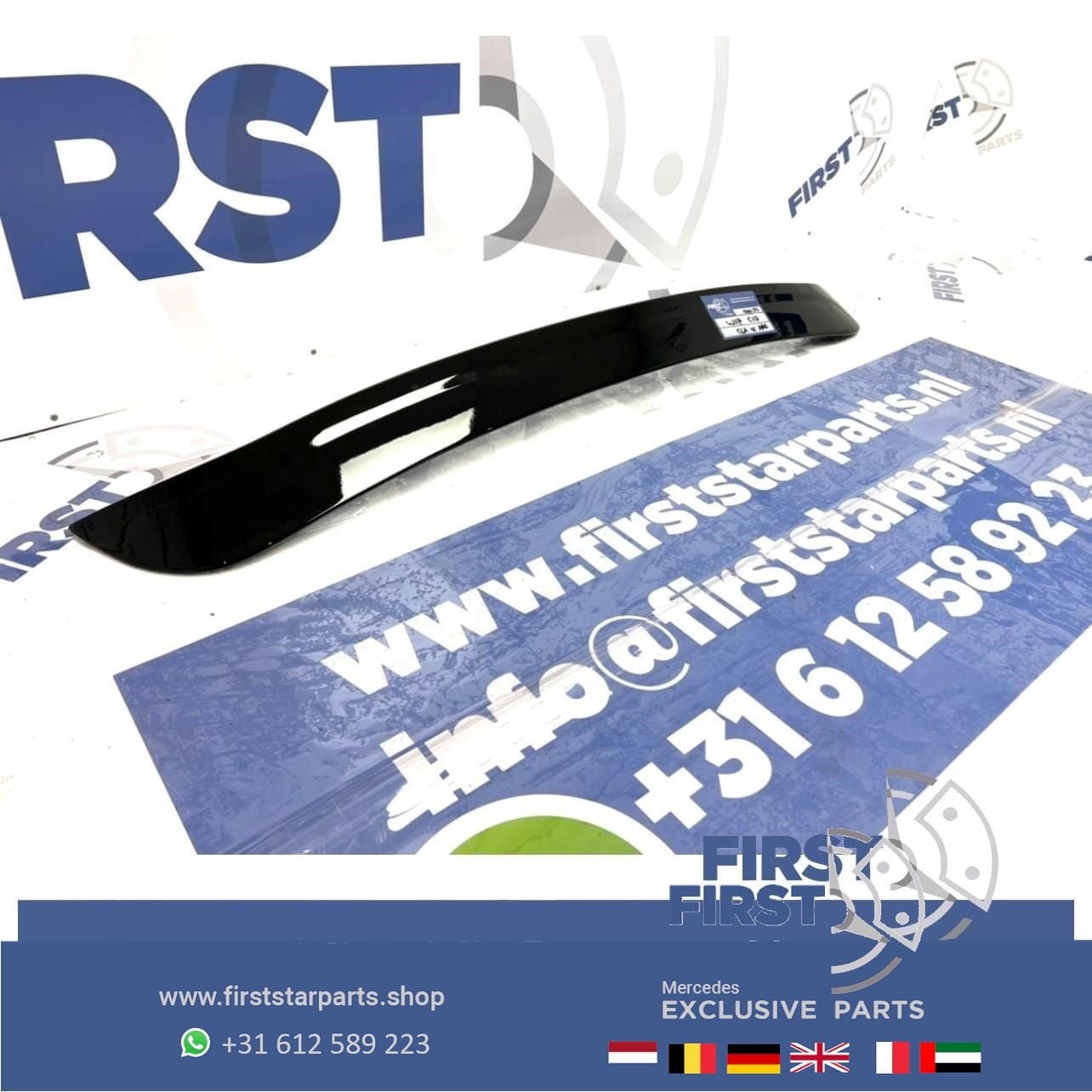 W117 C117 CLA AMG DAK SPOILER ZWART 2013-2018 VLEUGEL ACHTER, Gebruikt, Ophalen of Verzenden, Achter, -