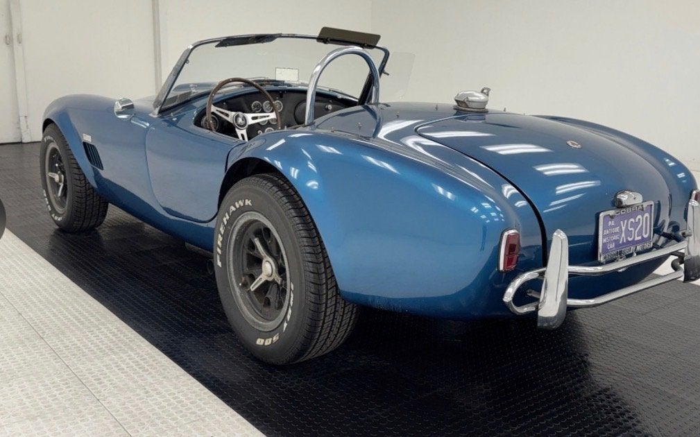 1964 Shelby Cobra Roadster CSX2133, Auto's, Cabriolet, Blauw, Leder, Bedrijf
