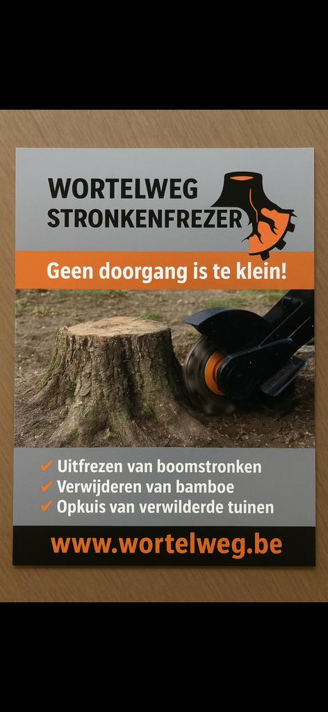 Stronkenfrees huren of laten uitvoeren wortelweg, Enlèvement ou Envoi, Comme neuf