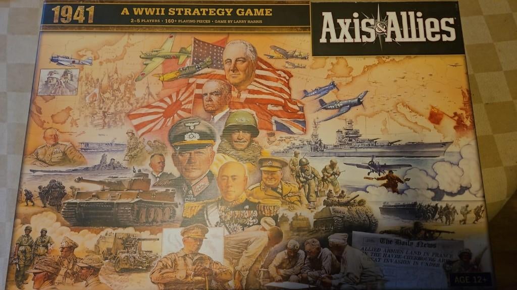 jeu de plateau Axis & Allies 1941 Avalon Hill WW2 game, Trois ou quatre joueurs, Enlèvement ou Envoi, Comme neuf
