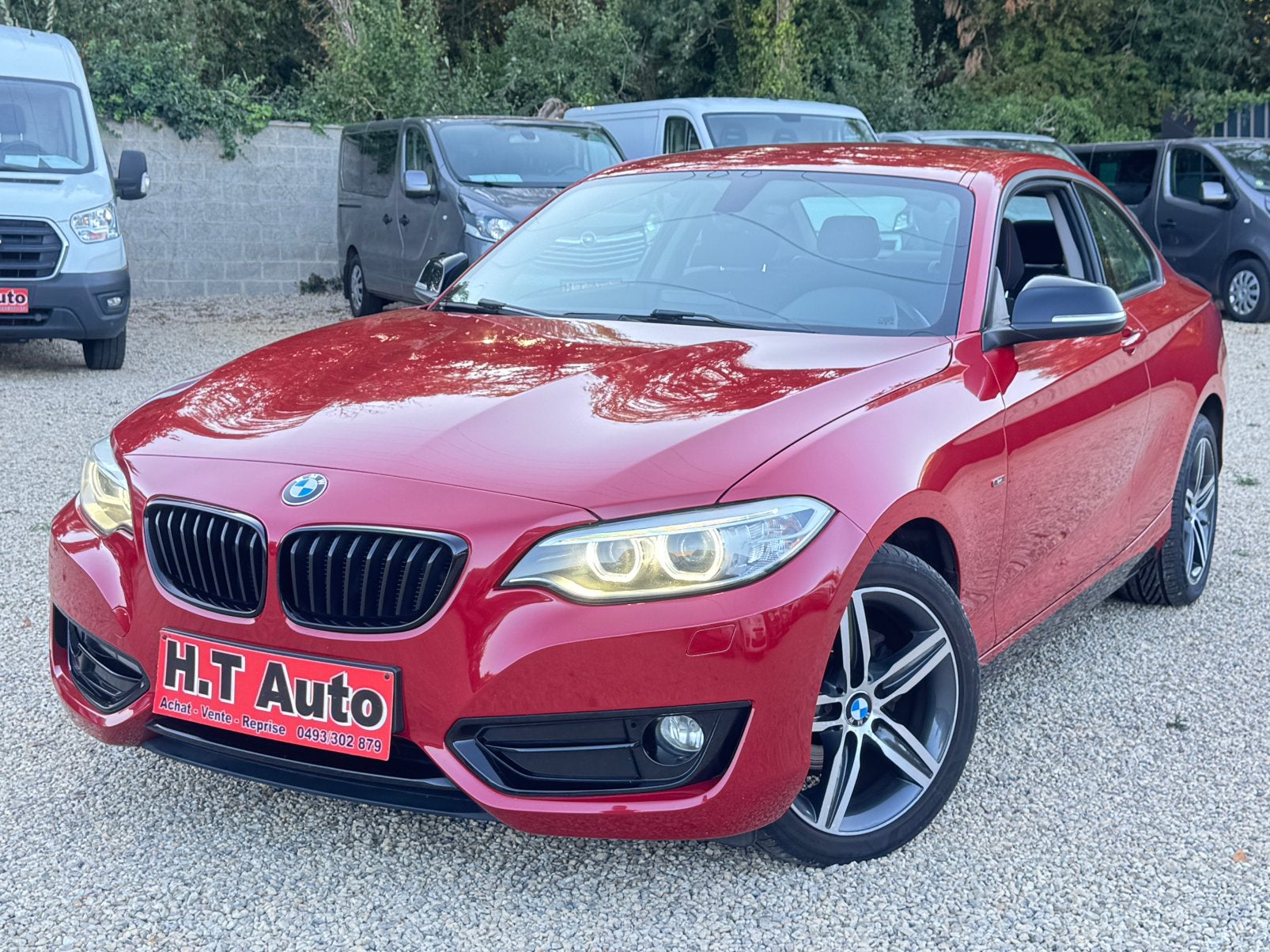 BMW 218 D Coupé/Etat neuf/Sport Line/Euro6b/Gps/Garantie, Rouge, Alarme, Euro 6, Entreprise