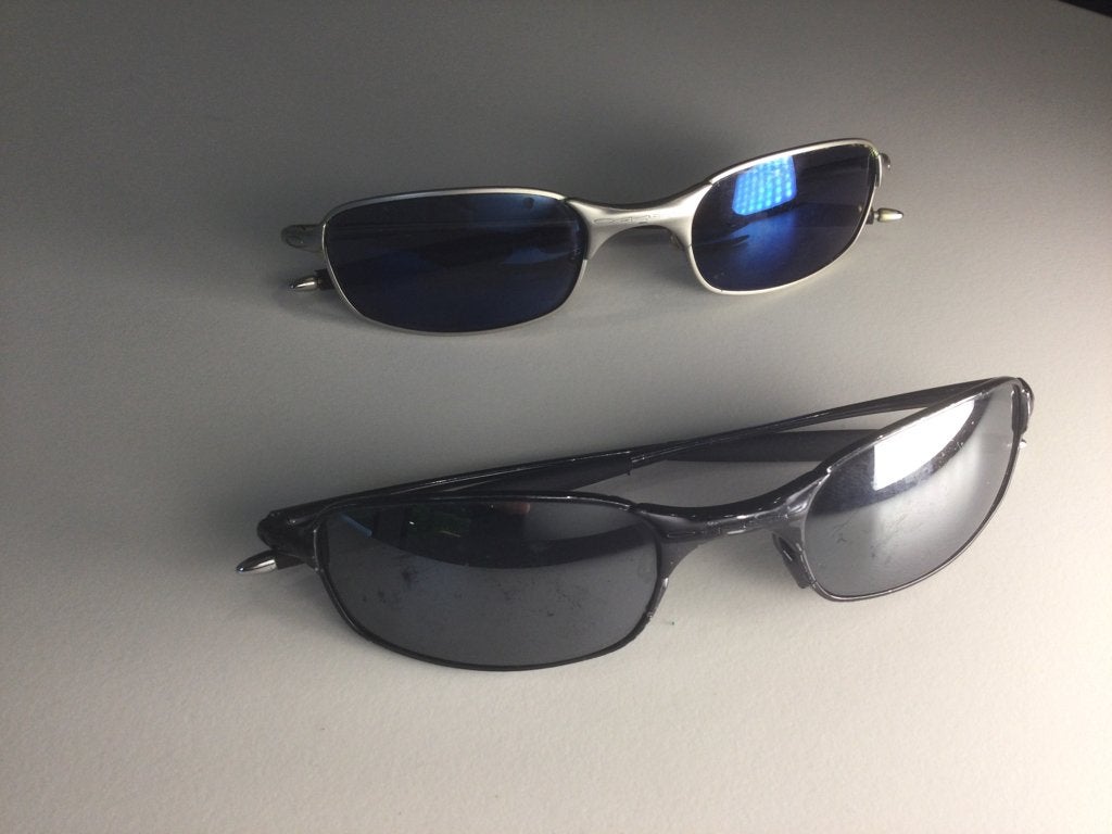 Twee Oakley Sunglasses Square 2.0, Gebruikt, Zonnebril, Zwart, Ophalen of Verzenden