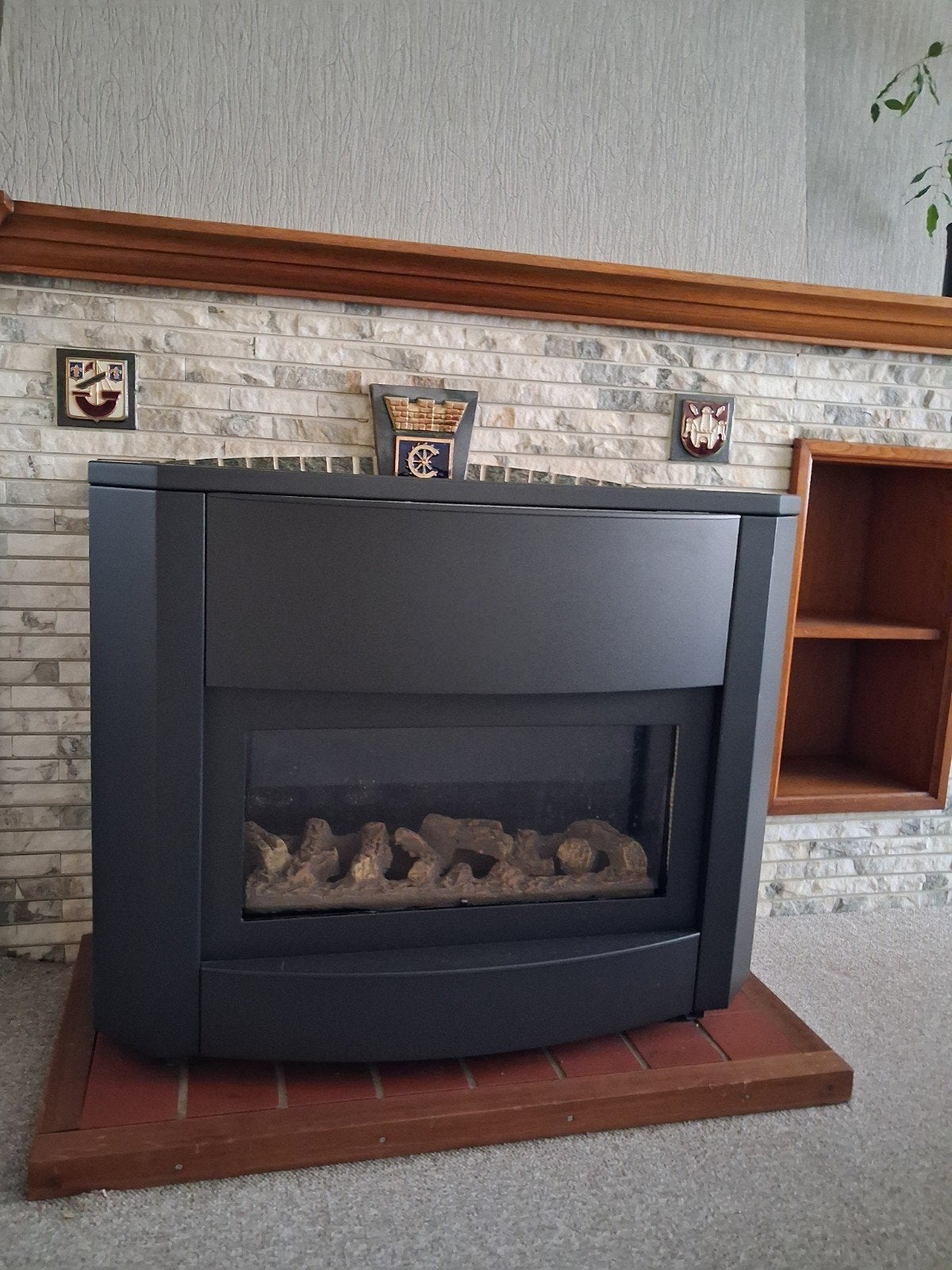 Gaskachel verwarming, Ophalen