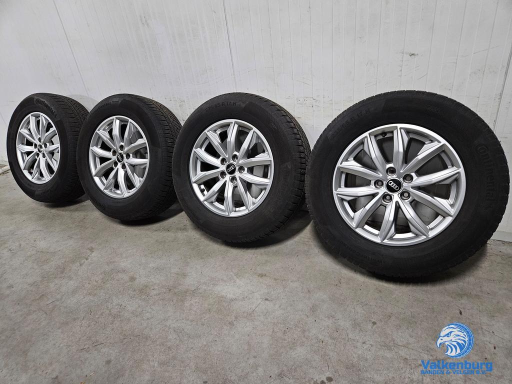 6-7mm! Originele Audi Q5 80A 17 inch velgen 5x112 winterband, Auto-onderdelen, Banden en Velgen, Gebruikt, -, -, Banden en Velgen