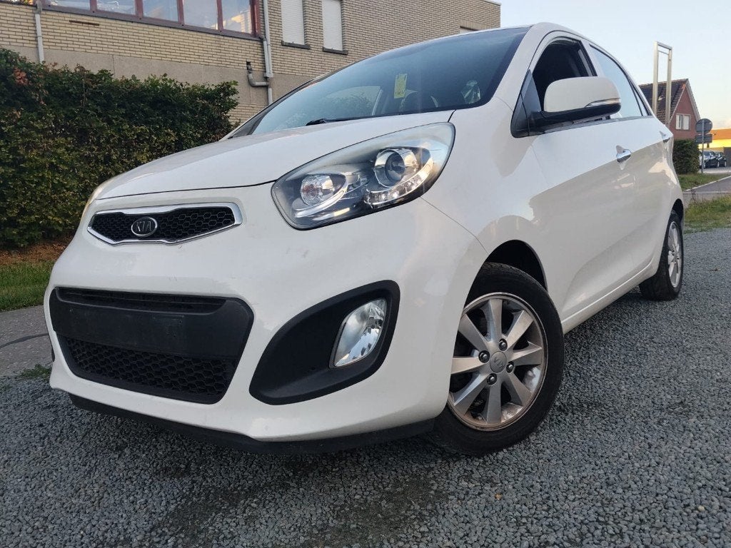 KIA PICANTO/1000cc BENZINE/2012/GEKEURD/GARANTIE, Auto's, Euro 5, Wit, Parkeersensor, Bedrijf