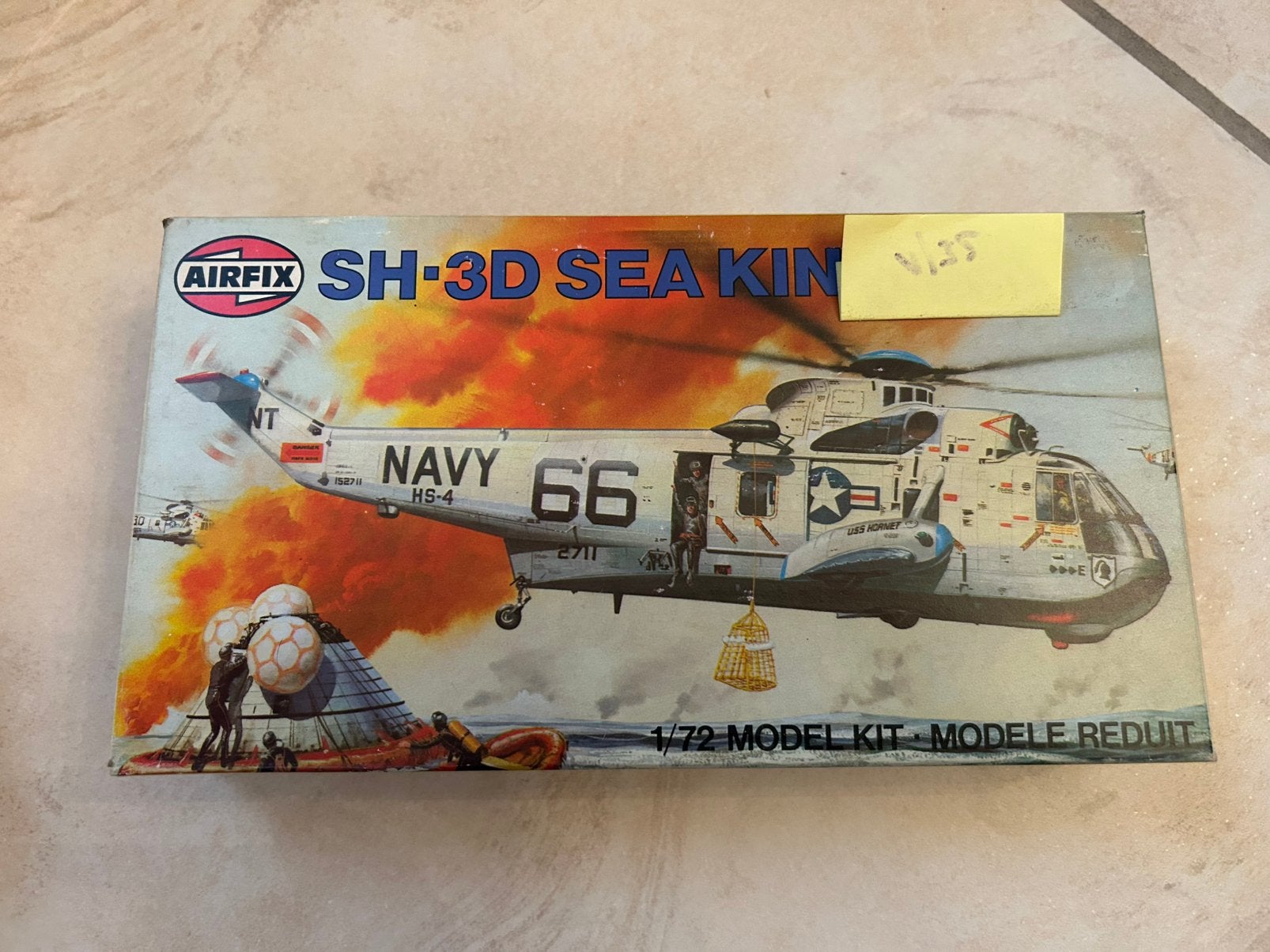 Vintage Airfix Sikorsky SH-3D Sea King 1/72, Hobby & Loisirs créatifs, Neuf, Autres marques, Enlèvement ou Envoi, 1:72 à 1:144