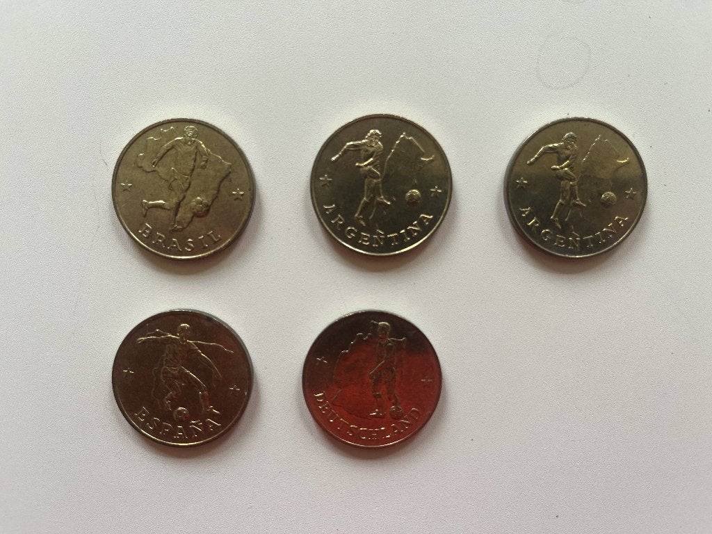 EUA-chips voor het WK, Postzegels en Munten, Penningen en Medailles, Ophalen, Overige materialen