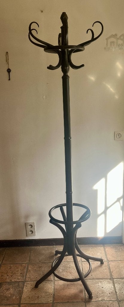 antieke  bruine houten kapstok, Enlèvement
