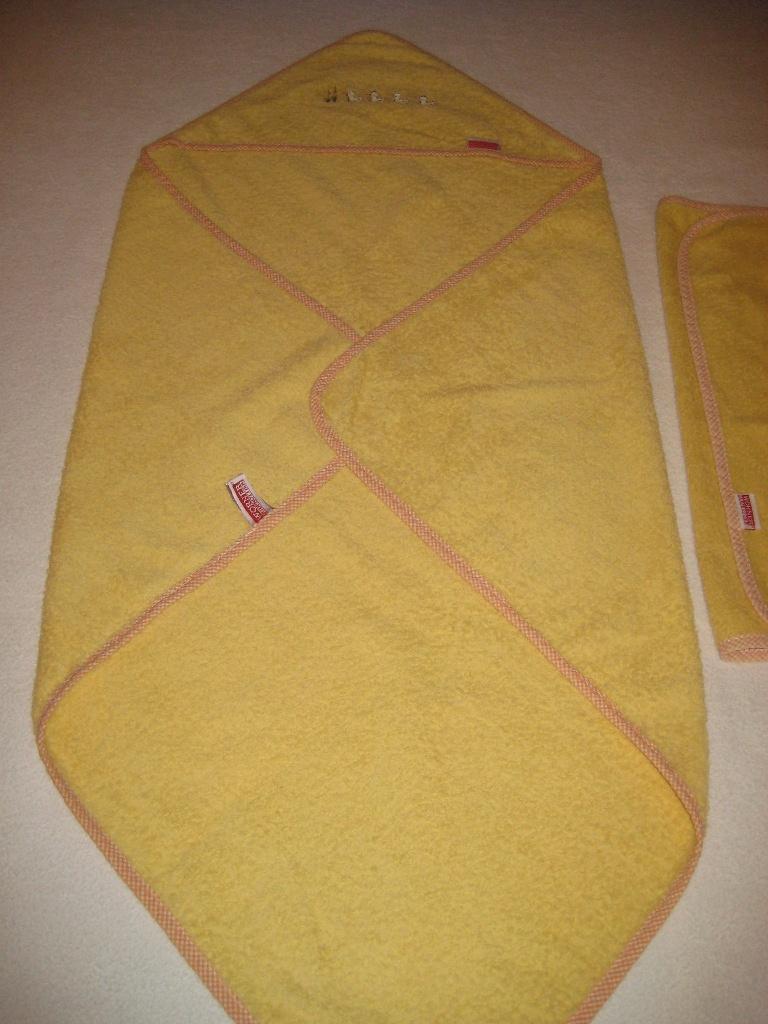 Cape pour bébé avec canards + serviette idem (jaune), Enfants & Bébés, Bains & Soins, Utilisé, Autres types, Enlèvement ou Envoi