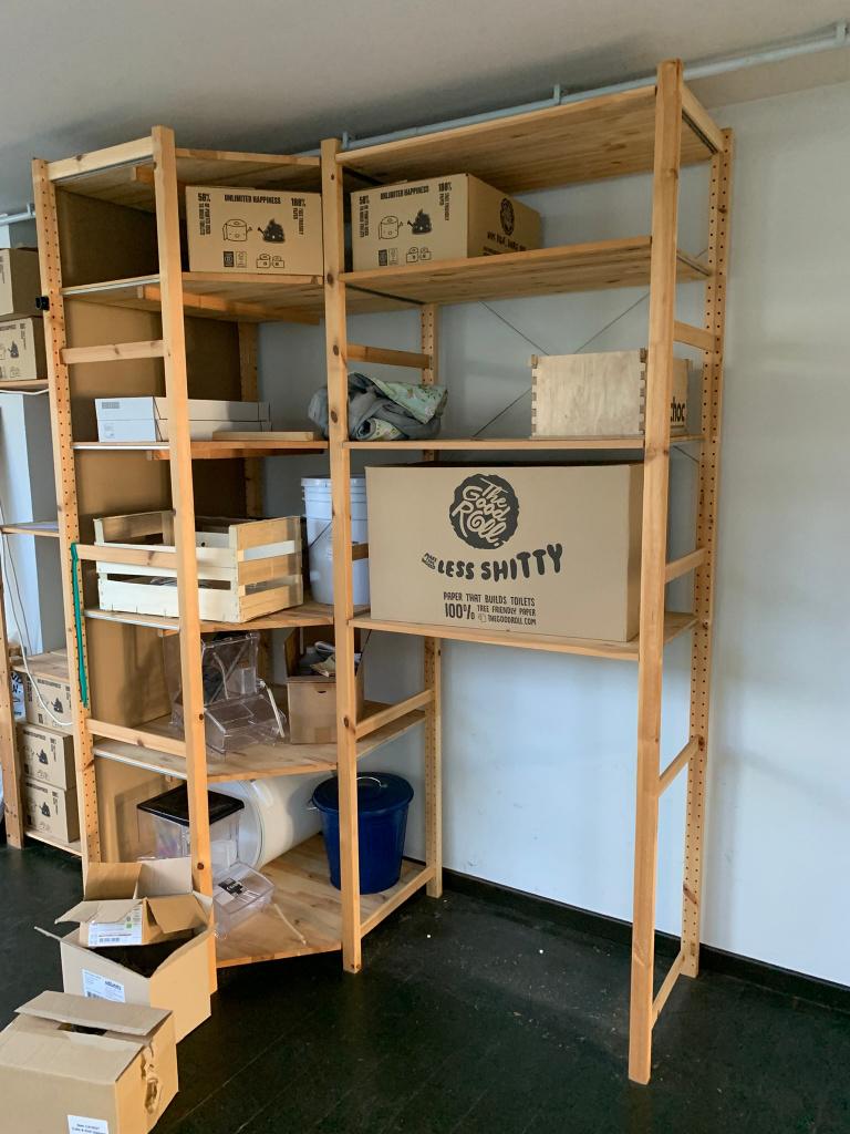 Houten rek Ikea Ivar, Huis en Inrichting, Kasten | Stellingkasten, Ophalen, Gebruikt