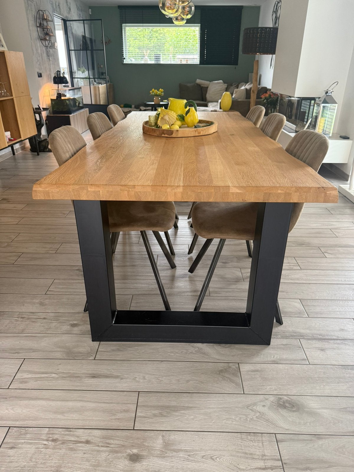Tafel voor 6a8 personen ZONDER stoelen, Ophalen, Zo goed als nieuw