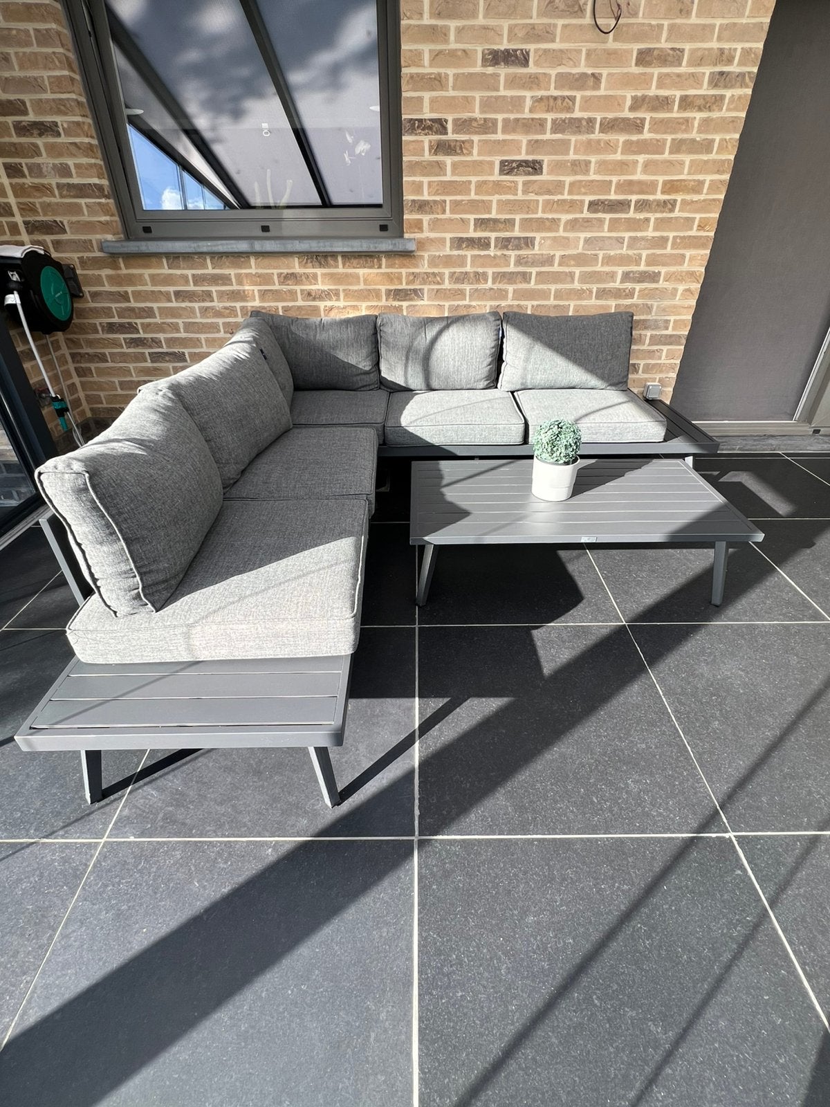 Lounge zo goed als NIEUW, 2,5 x 2,5m!!, Jardin & Terrasse, Enlèvement, Comme neuf, Sets de jardin
