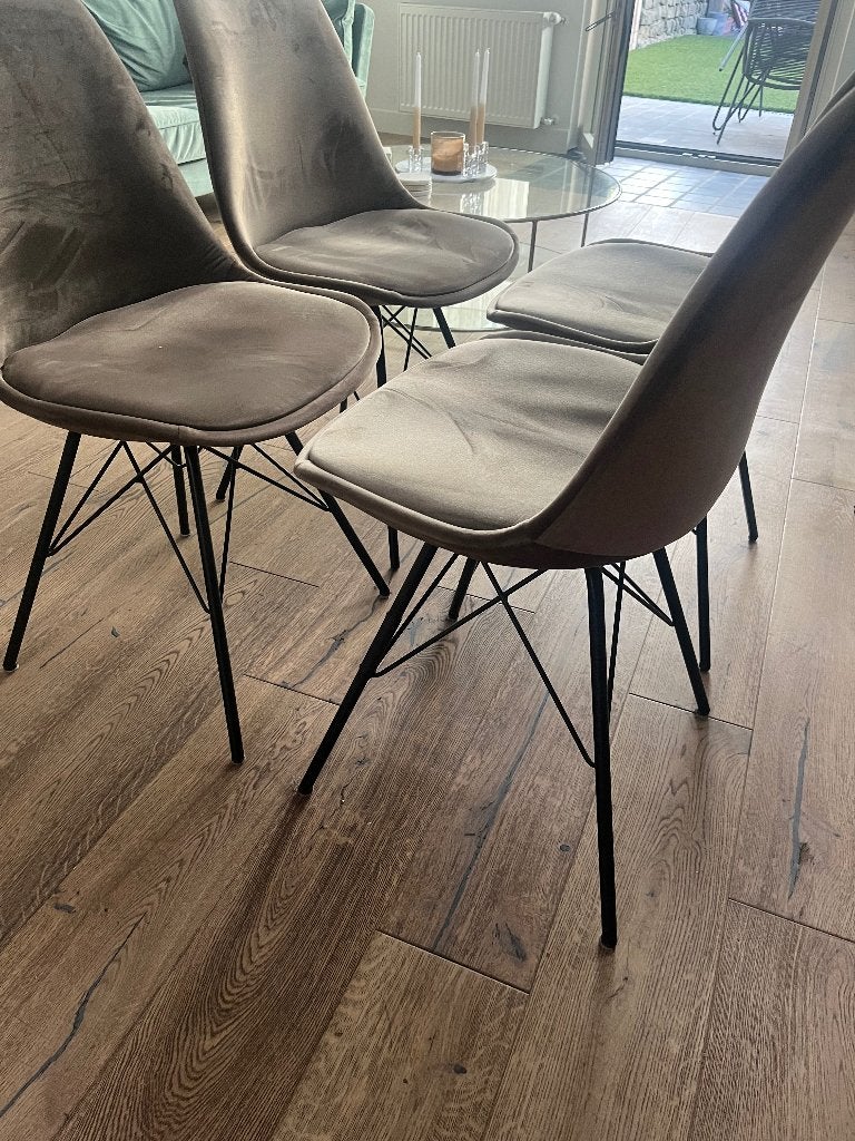4 eetkamerstoelen, Huis en Inrichting, Stoelen, Ophalen, Gebruikt, Overige kleuren, Vier