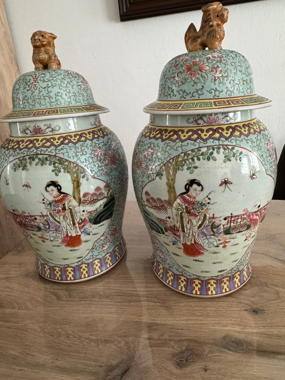 2 Chineze antieke vazen, Antiek en Kunst, Ophalen
