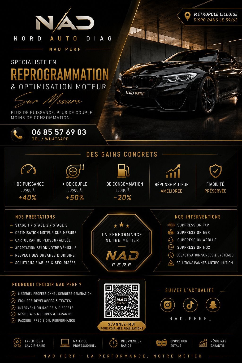 NORD AUTO DIAG | NAD PERFORMANCE, Ophalen