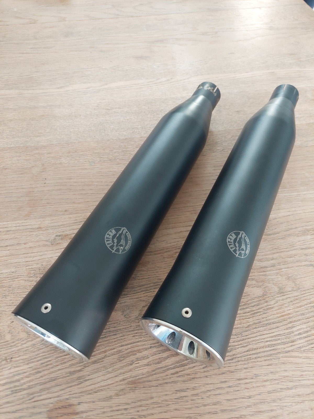 FALCON Double Groove slip on dempers, Motoren, Onderdelen | Harley-Davidson, Ophalen
