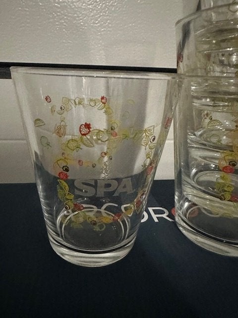 6 nieuwe spa glazen, Ophalen, Nieuw
