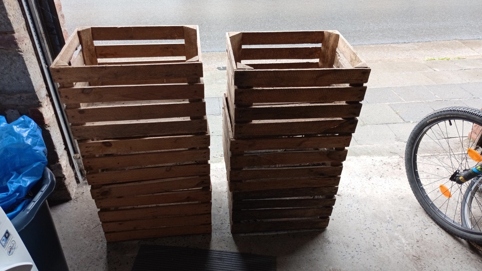 6 anciennes caisses en bois, Ophalen, Gebruikt, Minder dan 30 cm, Minder dan 60 cm