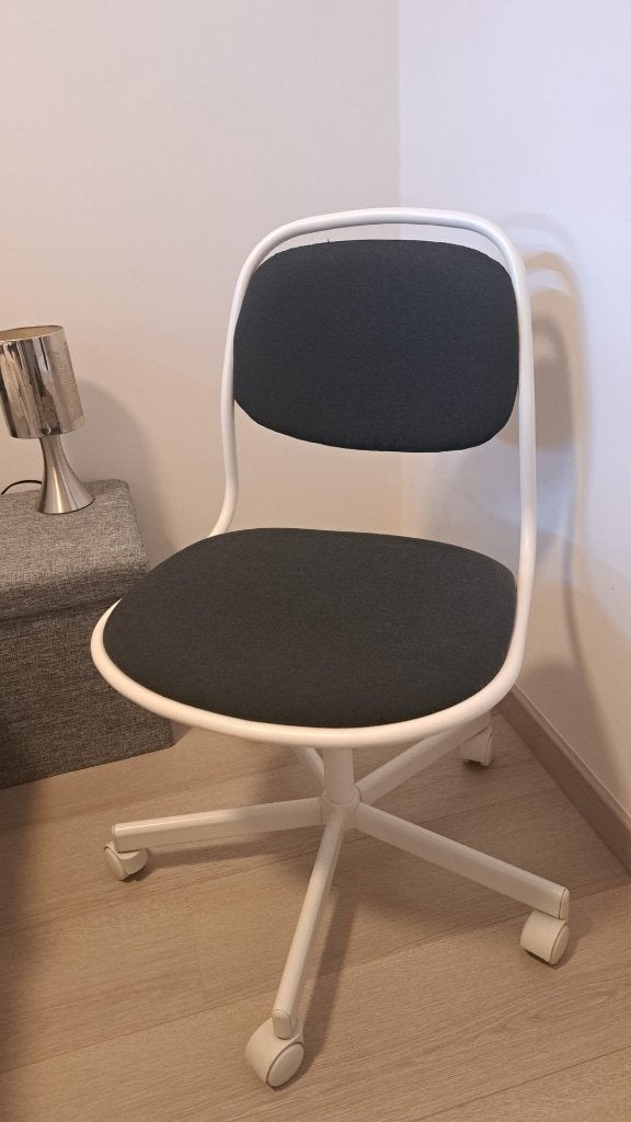 Bureaustoel Ikea Örfjäll, Maison & Meubles, Chaises de bureau, Enlèvement, Comme neuf, Blanc, Chaise de bureau