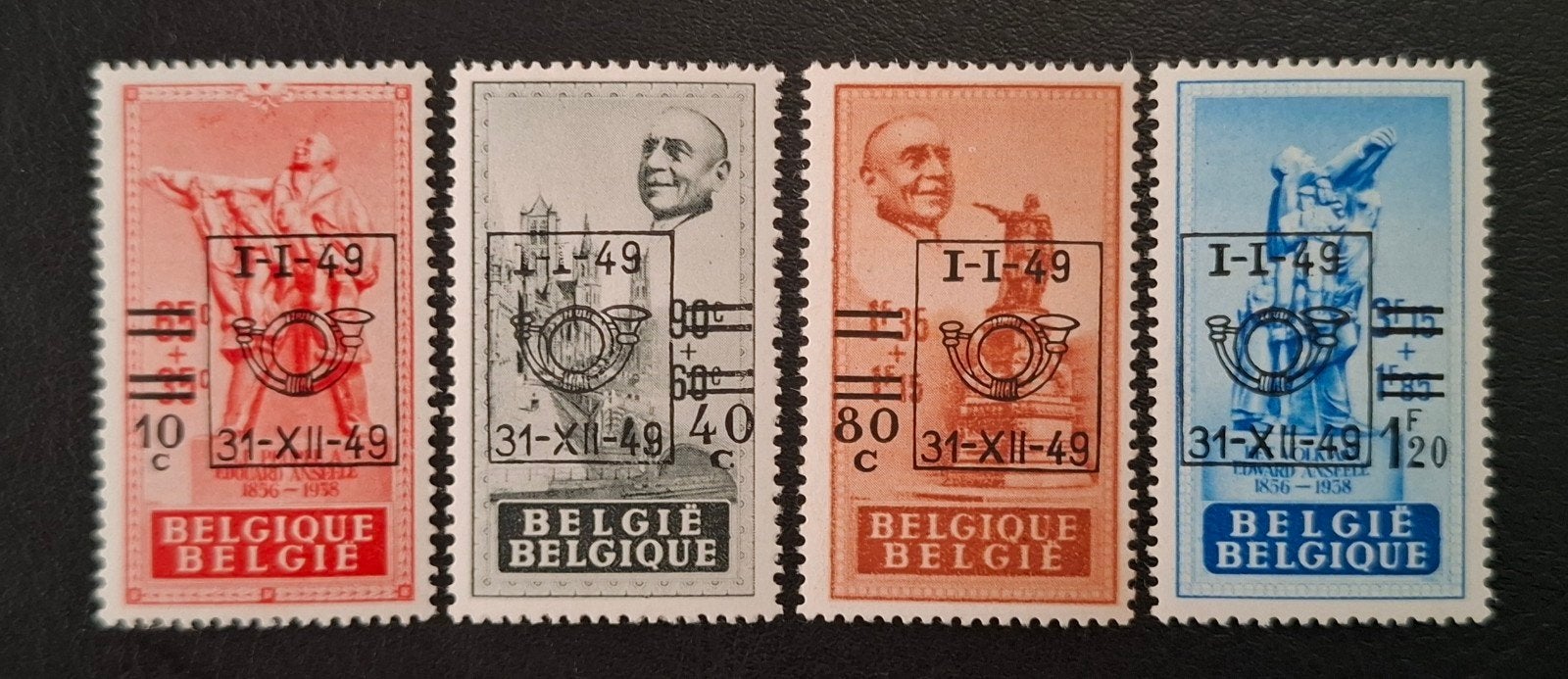 België: OBP 803/06 ** Edouard Anseele 1949., Postzegels en Munten, Orginele gom, Ophalen of Verzenden, Zonder stempel, Postfris