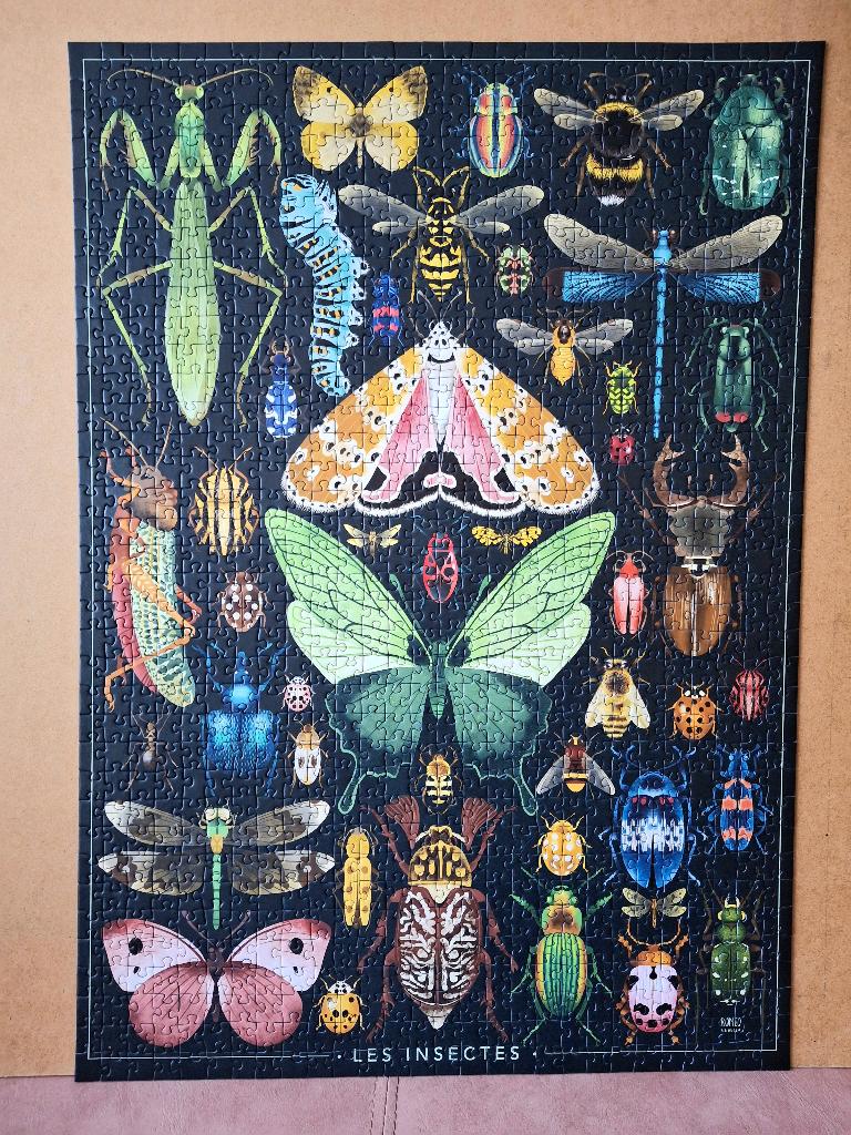 - Nathan 1000 les insectes, Ophalen of Verzenden, 500 t/m 1500 stukjes, Zo goed als nieuw, Legpuzzel