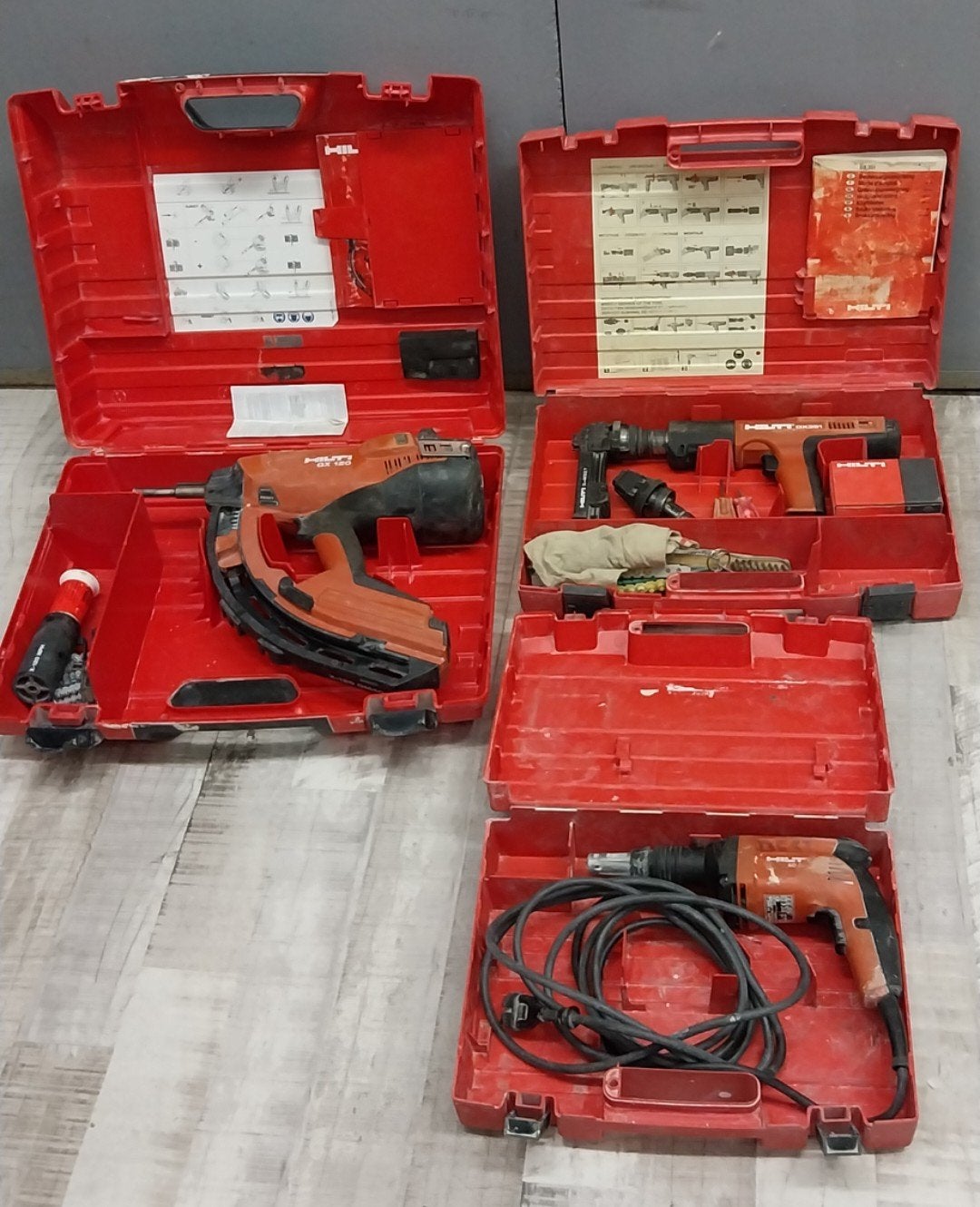 HILTI gereedschapsset, Ophalen, Boor- en Schroefmachine, Klopboormechanisme, Gebruikt