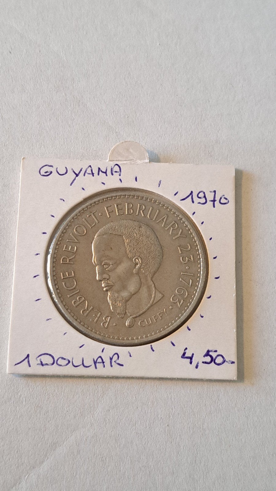 Guyana 1 dollar 1970 UNC, Enlèvement ou Envoi