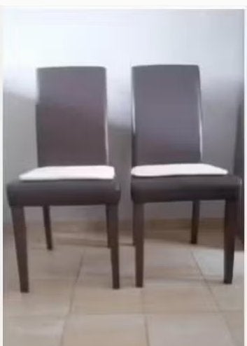 2 Eetkamerstoelen (Zeer goede staat), Huis en Inrichting, Ophalen, Gebruikt, Bruin, Hout
