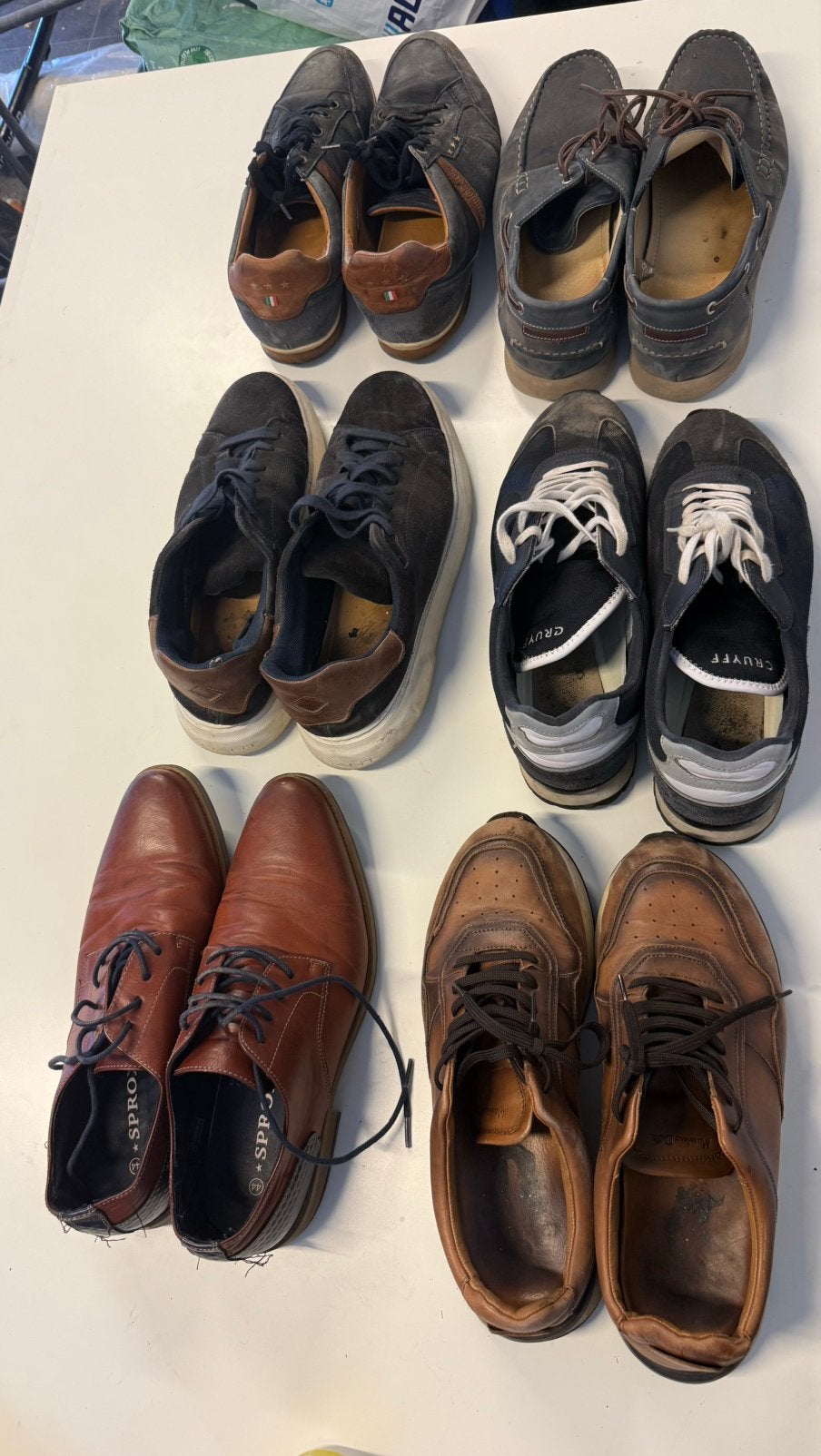 6 paar herenschoenen - maat 44, Ophalen of Verzenden, Gedragen