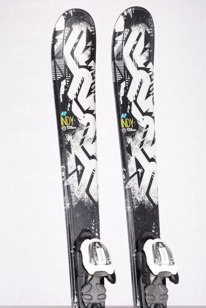 88 kinder ski's K2 INDY black/white + Marker 4.5, Gebruikt, Ophalen of Verzenden, Carve, Ski's