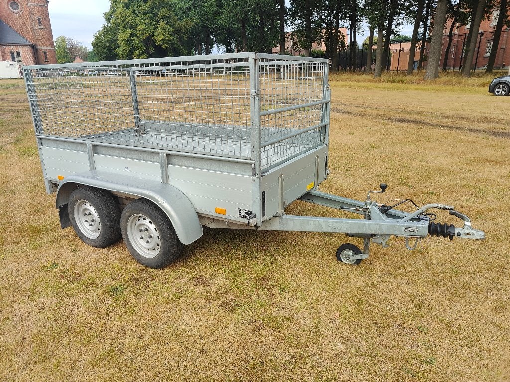 Saris dubbelasser MTM 2000 met NIEUWE laadvloer & loofrekken, Auto diversen, Ophalen, Gebruikt